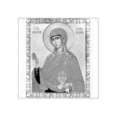 Orthodoxe Ikone Saint Mary Magdalene Gummistempel (Prägung)