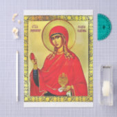 Orthodoxe Ikone Saint Mary Magdalene Seidenpapier (Handwerk)