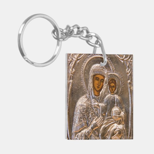 Orthodoxe Ikone Schlüsselanhänger (Vorderseite links)