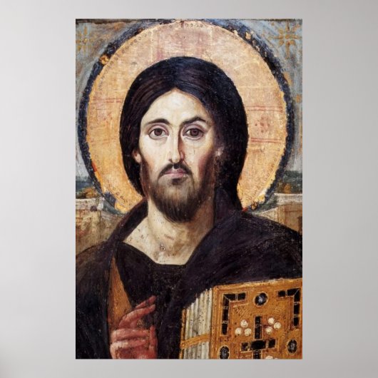 Orthodoxe Ikone unseres Erretters Jesus Christus Poster (Vorne)