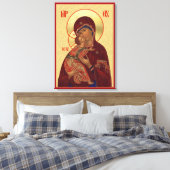Orthodoxe Ikone - Wladimir Mutter Gottes Leinwanddruck (Insitu (Schlafzimmer))