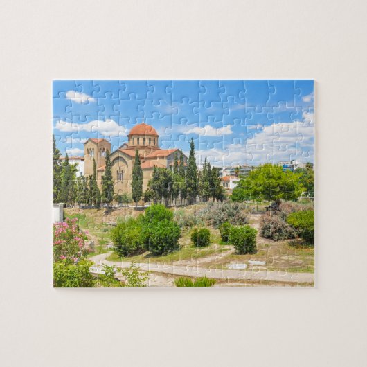 Orthodoxe Kathedrale in Athen, Griechenland Puzzle (Horizontal)