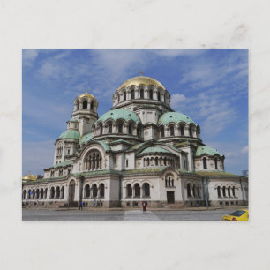 Orthodoxe Kathedrale in Sofia, Bulgarien Postkarte