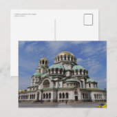 Orthodoxe Kathedrale in Sofia, Bulgarien Postkarte (Vorne/Hinten)