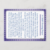 Orthodoxe Kindergebet-Karte Postkarte (Rückseite)