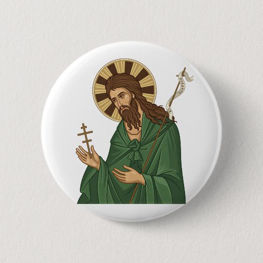 Orthodoxe Kirche des Heiligen Johannes des Täufers Button (Vorderseite)
