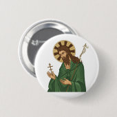 Orthodoxe Kirche des Heiligen Johannes des Täufers Button (Vorne & Hinten)