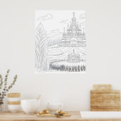 Orthodoxe Kirche Poster (Küche)