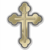 Orthodoxe Kreuz Aufkleber (Vorderseite)