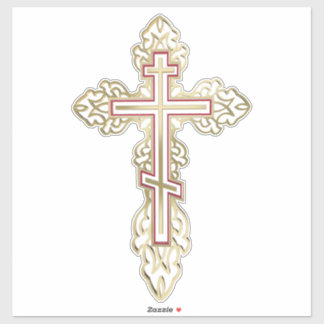 Orthodoxe Kreuz Aufkleber