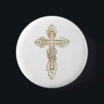 Orthodoxe Kreuz Button<br><div class="desc">Orthodoxe Kreuz</div>