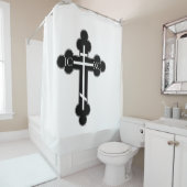 Orthodoxe Kreuz Duschvorhang (Beispiel)