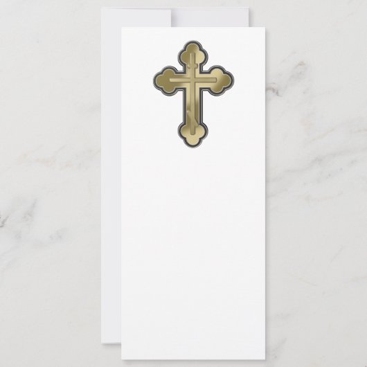 Orthodoxe Kreuz Einladung (Rückseite)