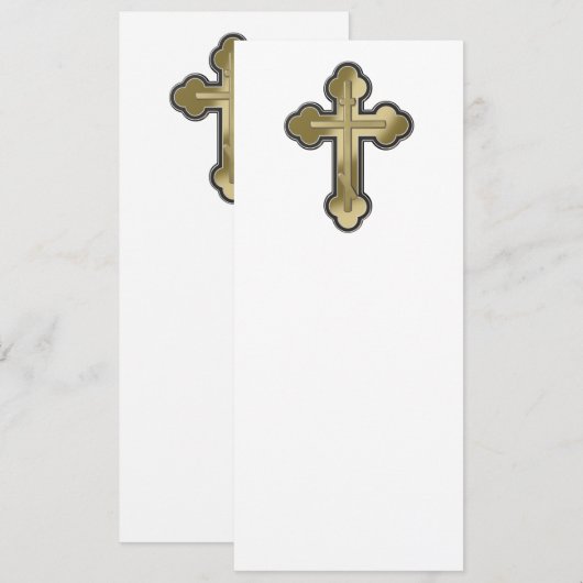 Orthodoxe Kreuz Einladung (Vorne/Hinten)