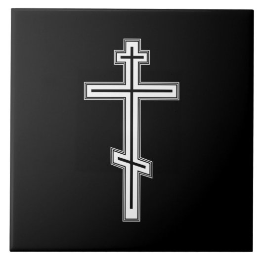 Orthodoxe Kreuz Fliese (Vorderseite)