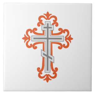 Orthodoxe Kreuz Fliese