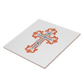 Orthodoxe Kreuz Fliese (Seite)