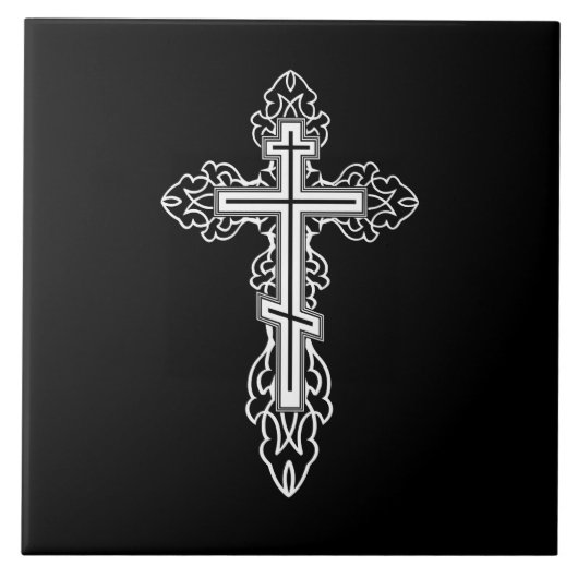 Orthodoxe Kreuz Fliese (Vorderseite)