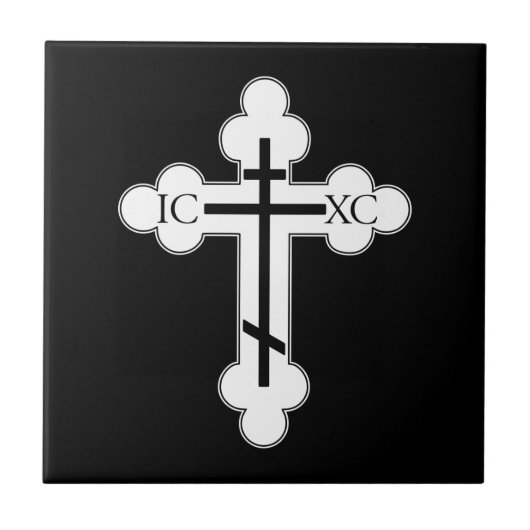 Orthodoxe Kreuz Fliese (Vorderseite)