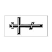 Orthodoxe Kreuz Gummistempel (Prägung)