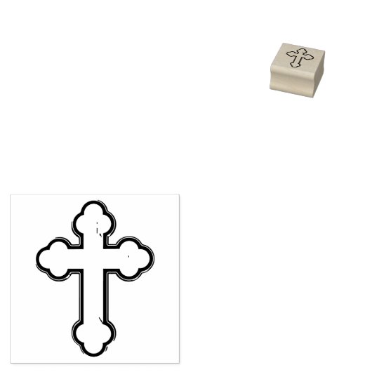 Orthodoxe Kreuz Gummistempel (Stempel)
