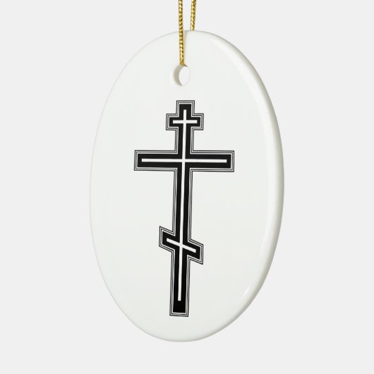 Orthodoxe Kreuz Keramik Ornament (Links)