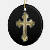 Orthodoxe Kreuz Keramik Ornament (Links)