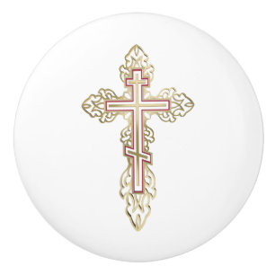 Orthodoxe Kreuz Keramikknauf