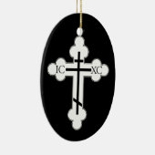 Orthodoxe Kreuz Keramikornament (Rechts)