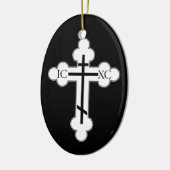 Orthodoxe Kreuz Keramikornament (Links)