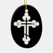 Orthodoxe Kreuz Keramikornament (Hinten)