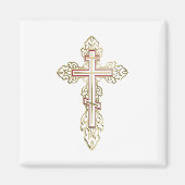 Orthodoxe Kreuz Magnet (Vorne)