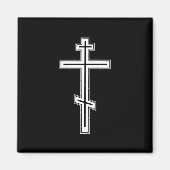 Orthodoxe Kreuz Magnet (Vorne)