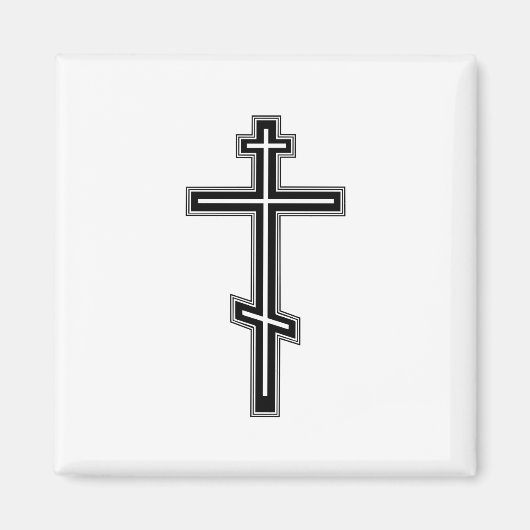 Orthodoxe Kreuz Magnet (Vorne)