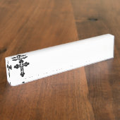 Orthodoxe Kreuz Namensplakette (Seite)