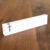 Orthodoxe Kreuz Namensplakette (Seite)