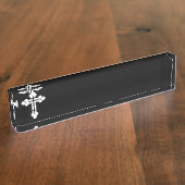 Orthodoxe Kreuz Namensplakette (Seite)