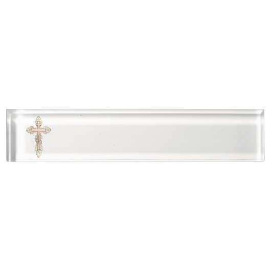 Orthodoxe Kreuz Namensplakette (Vorderseite)