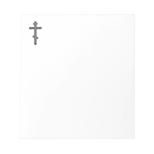 Orthodoxe Kreuz Notizblock (Vorderseite)
