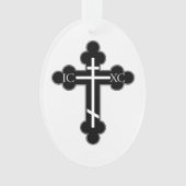Orthodoxe Kreuz Ornament (Vorderseite)