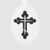 Orthodoxe Kreuz Ornament (Rückseite)
