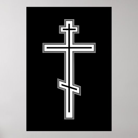 Orthodoxe Kreuz Poster (Vorne)