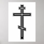 Orthodoxe Kreuz Poster (Vorne)