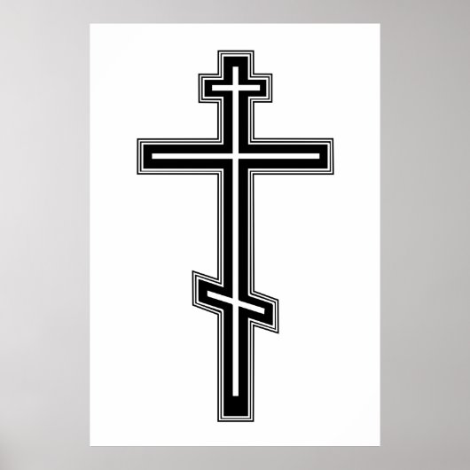 Orthodoxe Kreuz Poster (Vorne)