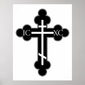 Orthodoxe Kreuz Poster (Vorne)