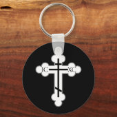 Orthodoxe Kreuz Schlüsselanhänger (Vorderseite)