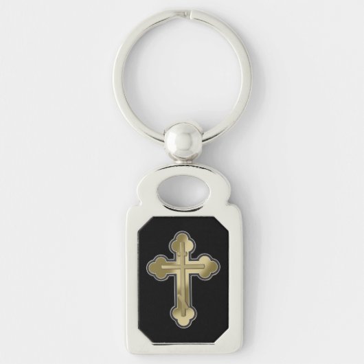 Orthodoxe Kreuz Schlüsselanhänger (Vorderseite)