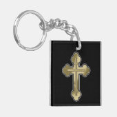 Orthodoxe Kreuz Schlüsselanhänger (Vorderseite links)