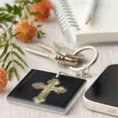 Orthodoxe Kreuz Schlüsselanhänger (Vorderseite rechts)