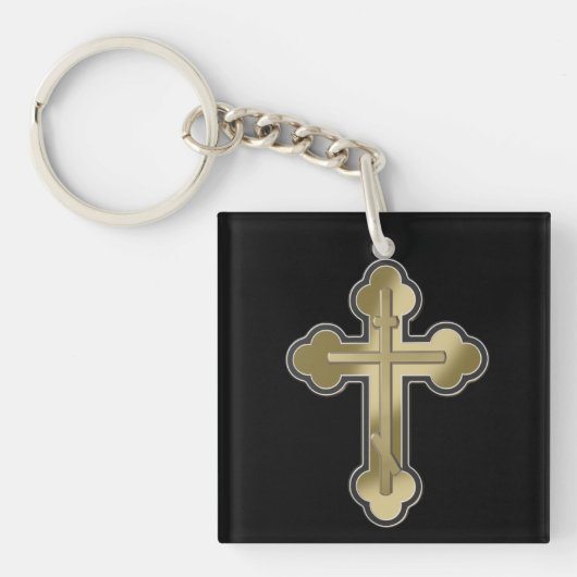 Orthodoxe Kreuz Schlüsselanhänger (Vorderseite)